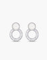 Lunaria Dangling Earrings Silver